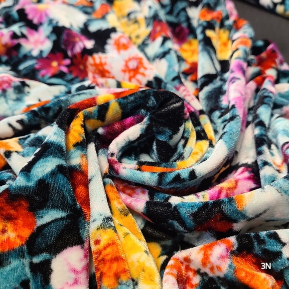 Wild Fable Velvet Floral Mini Dress with Long Sleeves, S - Picture 10 of 10